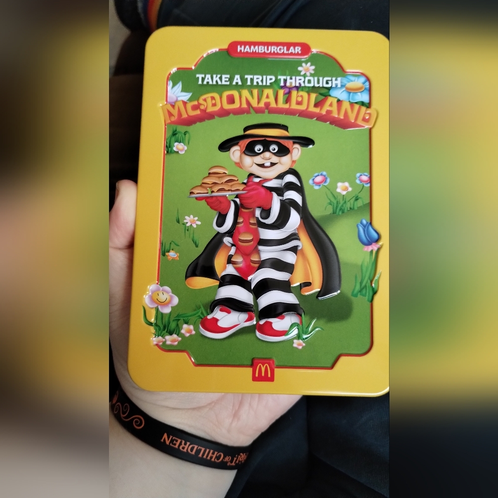 McDonald's Hamburglar Toy Tin - Yellow, Red, Black